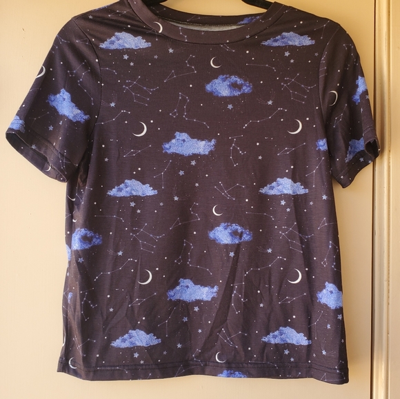 Tops - ☁️ Constellation Starry Sky Print Tee ☁️